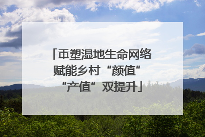 重塑湿地生命网络 赋能乡村“颜值”“产值”双提升