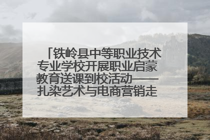 铁岭县中等职业技术专业学校开展职业启蒙教育送课到校活动——扎染艺术与电商营销走进熊官屯镇中心小学
