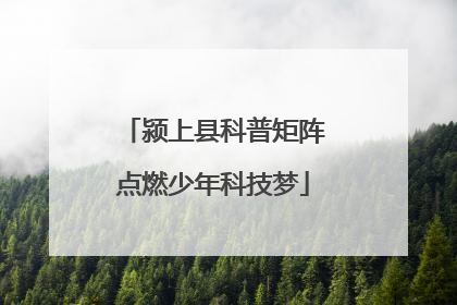 颍上县科普矩阵点燃少年科技梦