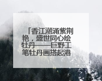 香江潮涌紫荆艳，盛世同心绘牡丹——巨野工笔牡丹画搭起港菏连心桥