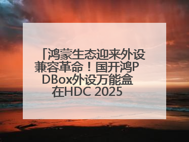 鸿蒙生态迎来外设兼容革命！国开鸿PDBox外设万能盒在HDC 2025大放异彩