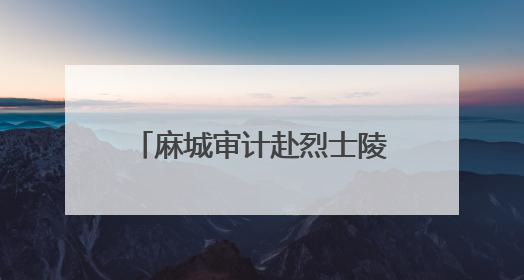 麻城审计赴烈士陵园开展弘扬“三大精神”专题学习
