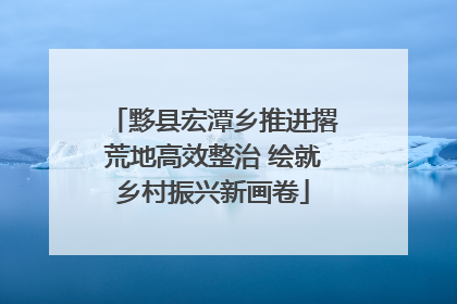 黟县宏潭乡推进撂荒地高效整治 绘就乡村振兴新画卷