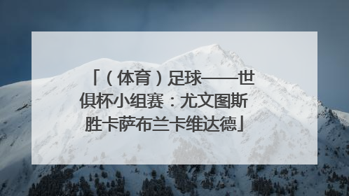 （体育）足球——世俱杯小组赛：尤文图斯胜卡萨布兰卡维达德