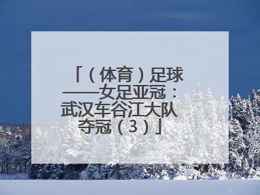 （体育）足球——女足亚冠：武汉车谷江大队夺冠（3）