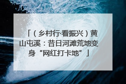 （乡村行·看振兴）黄山屯溪：昔日河滩荒地变身“网红打卡地”