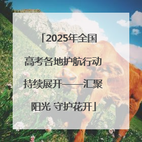 2025年全国高考各地护航行动持续展开——汇聚阳光 守护花开