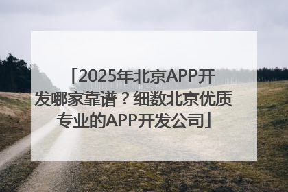 2025年北京APP开发哪家靠谱？细数北京优质专业的APP开发公司