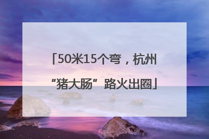 50米15个弯，杭州“猪大肠”路火出圈
